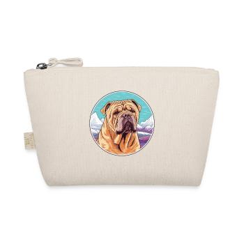Chinesische Shar Pei Hunderasse Karikatur Kawaii Watercol - Bio-Täschchen - Natur - Vorne