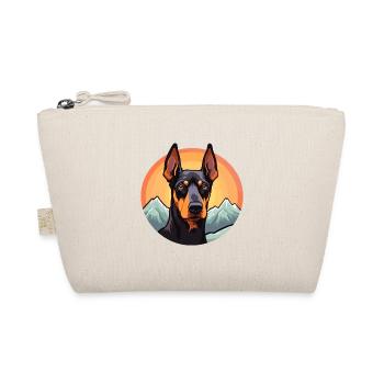 Dobermann Pinscher Hunderasse Cartoon Kawaii Waterco - Bio-Täschchen - Natur - Vorne