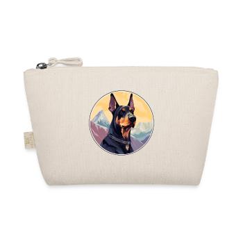 Doberman chien race dessin animé Kawaii aquarelle - Trousse biologique - nature - Devant