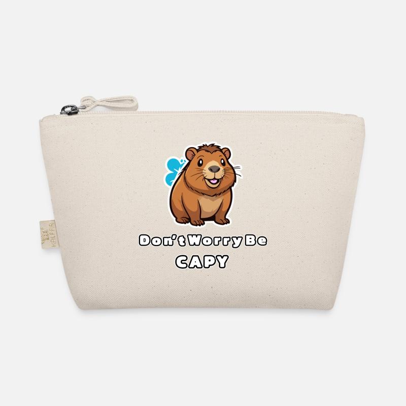 Capybara Don't worry be capy - Bio-Täschchen - Natur
