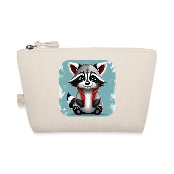 Cute raccoon - Organic Pouch - nature - Front