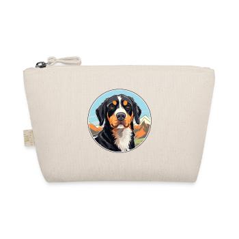 Entlebucher Mountain Dog Breed Cartoon Kawaii Wate - Organic Pouch - nature - Front