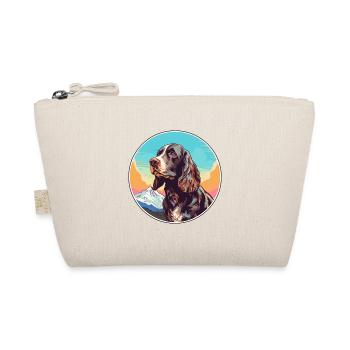 Field Spaniel Hunderasse Cartoon Kawaii Aquarell - Bio-Täschchen - Natur - Vorne
