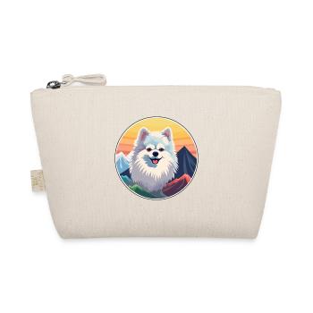 Deutsche Spitz Hunderasse Karikatur Kawaii Aquarell - Bio-Täschchen - Natur - Vorne