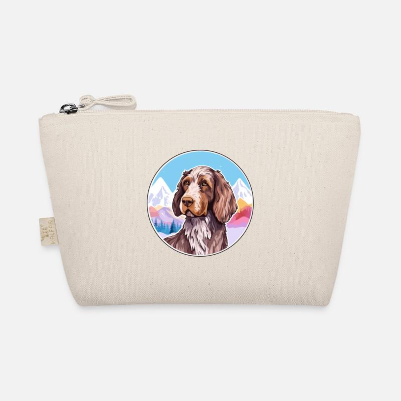 German Wirehaired Pointer Dog Breed Cartoon Kawaii Organic Pouch