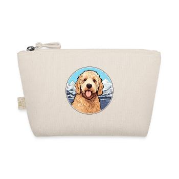 Goldendoodle Hunderasse Cartoon Kawaii Aquarell - Bio-Täschchen - Natur - Vorne