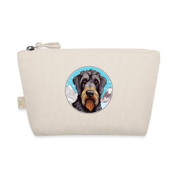 Giant Schnauzer Dog Breed Cartoon Kawaii Watercolo - Organic Pouch - nature - Front