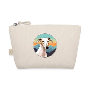 Galgo Español Hunderasse Cartoon Kawaii Aquarell - Bio-Täschchen - Natur - Vorne