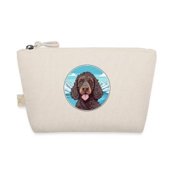 Irish Water Spaniel Dog Breed Cartoon Kawaii Water - Organic Pouch - nature - Front