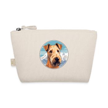 Irish Terrier Dog Breed Cartoon Kawaii Watercolor - Organic Pouch - nature - Front