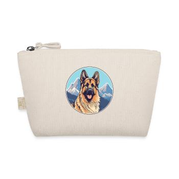 Karst Schäferhund Rasse Cartoon Kawaii Aquarell - Bio-Täschchen - Natur - Vorne