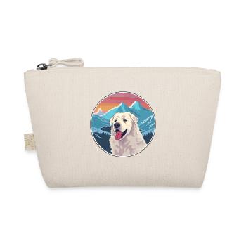 Kuvasz Hunderasse Karikatur Kawaii Aquarell - Bio-Täschchen - Natur - Vorne
