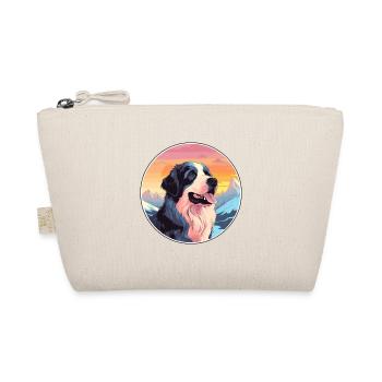 Landseer chien race dessin animé Kawaii aquarelle - Trousse biologique - nature - Devant