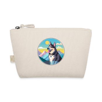 Laufhund Hunderasse Cartoon Kawaii Aquarell - Bio-Täschchen - Natur - Vorne
