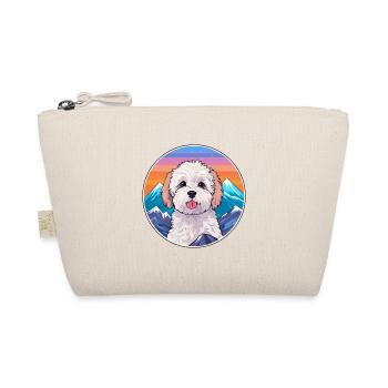 Maltipoo Hunderasse Cartoon Kawaii Aquarell - Bio-Täschchen - Natur - Vorne