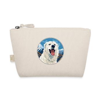 Maremma Sheepdog Dog Breed Cartoon Kawaii Watercol - Organic Pouch - nature - Front