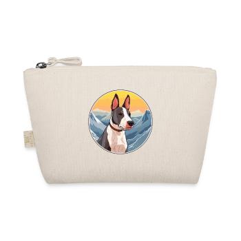 Miniatur Bullterrier Hunderasse Cartoon Kawaii Wa - Bio-Täschchen - Natur - Vorne