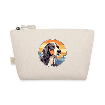 Polish Hunting Dog Breed Cartoon Kawaii Watercolor - Organic Pouch - nature - Front