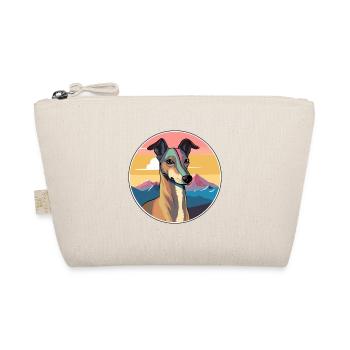 Polnische Windhund-Hunderasse Karikatur Kawaii Watercol - Bio-Täschchen - Natur - Vorne