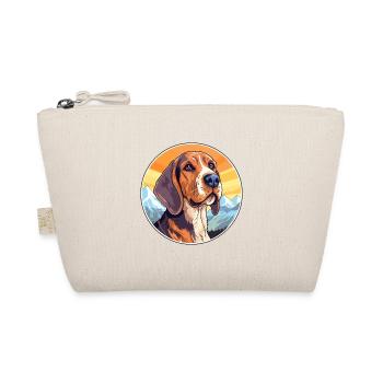 Posavac Hound Dog Breed Cartoon Kawaii Watercolor - Organic Pouch - nature - Front