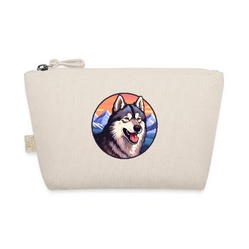 Saarloos Wolfdog Dog Breed Cartoon Kawaii Watercol - Organic Pouch - nature - Front