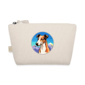 Rampur Greyhound Dog Breed Cartoon Kawaii Watercol - Organic Pouch - nature - Front