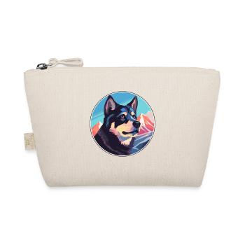 South Russian Ovcharka Dog Breed Cartoon Kawaii Wa - Organic Pouch - nature - Front