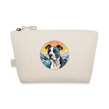 Staffordshire Bullterrier Hunderasse Karikatur Kawai - Bio-Täschchen - Natur - Vorne
