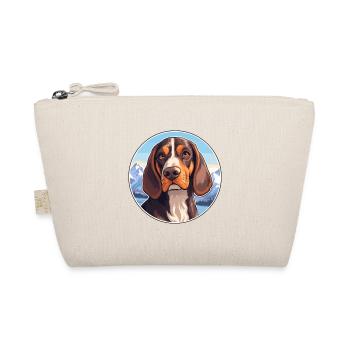 Southern Hound Dog Breed Cartoon Kawaii Watercolor - Organic Pouch - nature - Front