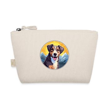 Schweizer Laufhund Hunderasse Cartoon Kawaii Aquarell - Bio-Täschchen - Natur - Vorne