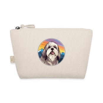 Tibetische Kyi Apso Hunderasse Karikatur Kawaii Watercol - Bio-Täschchen - Natur - Vorne