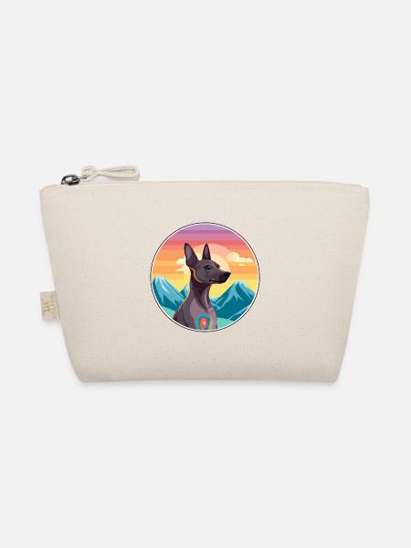 Xoloitzcuintli chien race dessin animé Kawaii aquarelle - Trousse biologique - nature - Devant