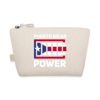 Puerto Rico Flagge | Puerto Ricaner Geschenkideen - Bio-Täschchen - Natur - Vorne