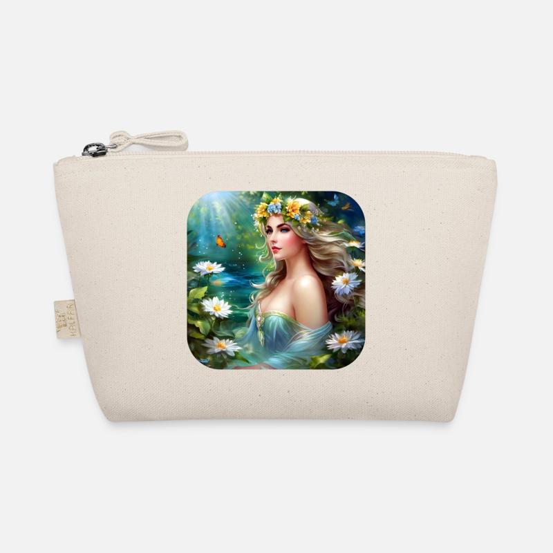 Wunderschöne Blumen Nymphe Bio-Täschchen