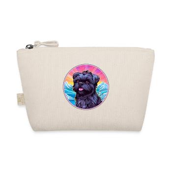 Affenpinscher Dog Breed Cartoon Kawaii Watercolor - Organic Pouch - nature - Front