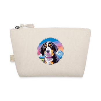 Appenzeller Sennenhund Dog Breed Cartoon Kawaii Wa - Organic Pouch - nature - Front