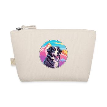 Chien de berger basque race dessin animé kawaii watercolo - Trousse biologique - nature - Devant