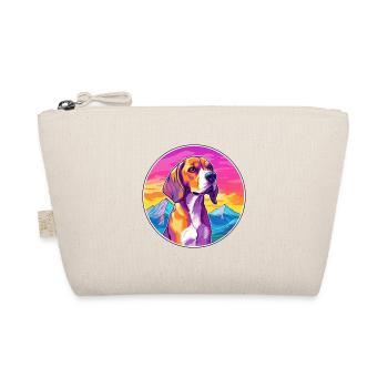 BeagleHarrier Dufthund Hund Rasse Cartoon Kawaii - Bio-Täschchen - Natur - Vorne