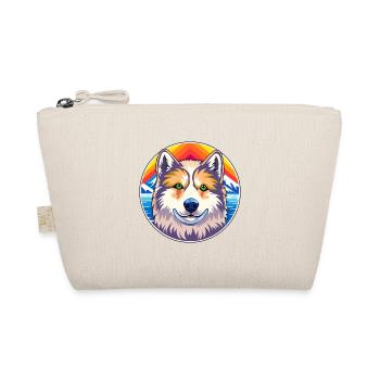 Ainu Hokkaido Hunderasse Cartoon Kawaii Aquarell - Bio-Täschchen - Natur - Vorne