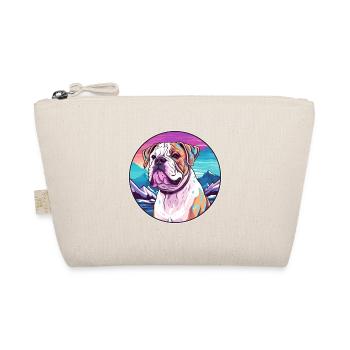 American Bulldog Dog Breed Cartoon Kawaii Watercol - Organic Pouch - nature - Front