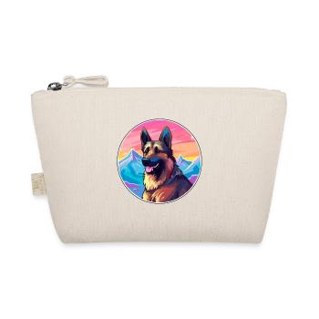 Belgian Shepherd Malinois Dog Breed Cartoon Kawaii - Organic Pouch - nature - Front