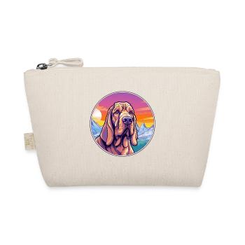 Bluthund Hunderasse Cartoon Kawaii Aquarell - Bio-Täschchen - Natur - Vorne