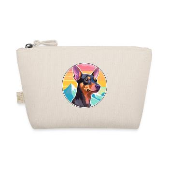 Austrian Pinscher Dog Breed Cartoon Kawaii Waterco - Organic Pouch - nature - Front