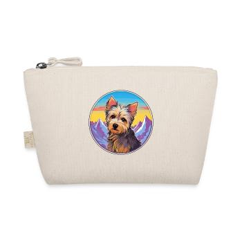 Australian Silky Terrier Dog Breed Cartoon Kawaii - Organic Pouch - nature - Front
