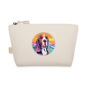 Basset Artesien Normand Dog Breed Cartoon Kawaii W - Organic Pouch - nature - Front