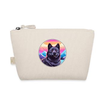 Chien d’élan norvégien noir race de chien Cartoon Kawaii - Trousse biologique - nature - Devant