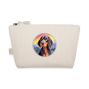 Noir et Tan Coonhound chien race Cartoon Kawaii W - Trousse biologique - nature - Devant