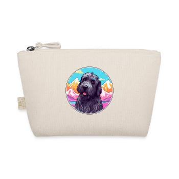Terrier Russe Noir Race De Chien Cartoon Kawaii Wat - Trousse biologique - nature - Devant