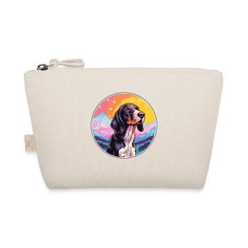 Bluetick Coonhound Dog Breed Cartoon Kawaii Waterc - Organic Pouch - nature - Front