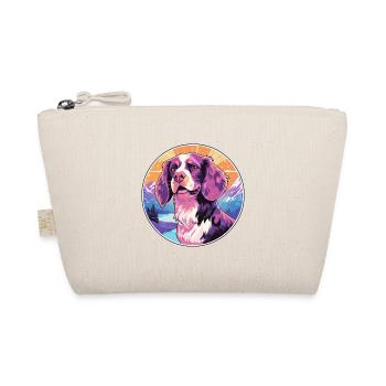 Bretagne chien race dessin animé Kawaii aquarelle - Trousse biologique - nature - Devant